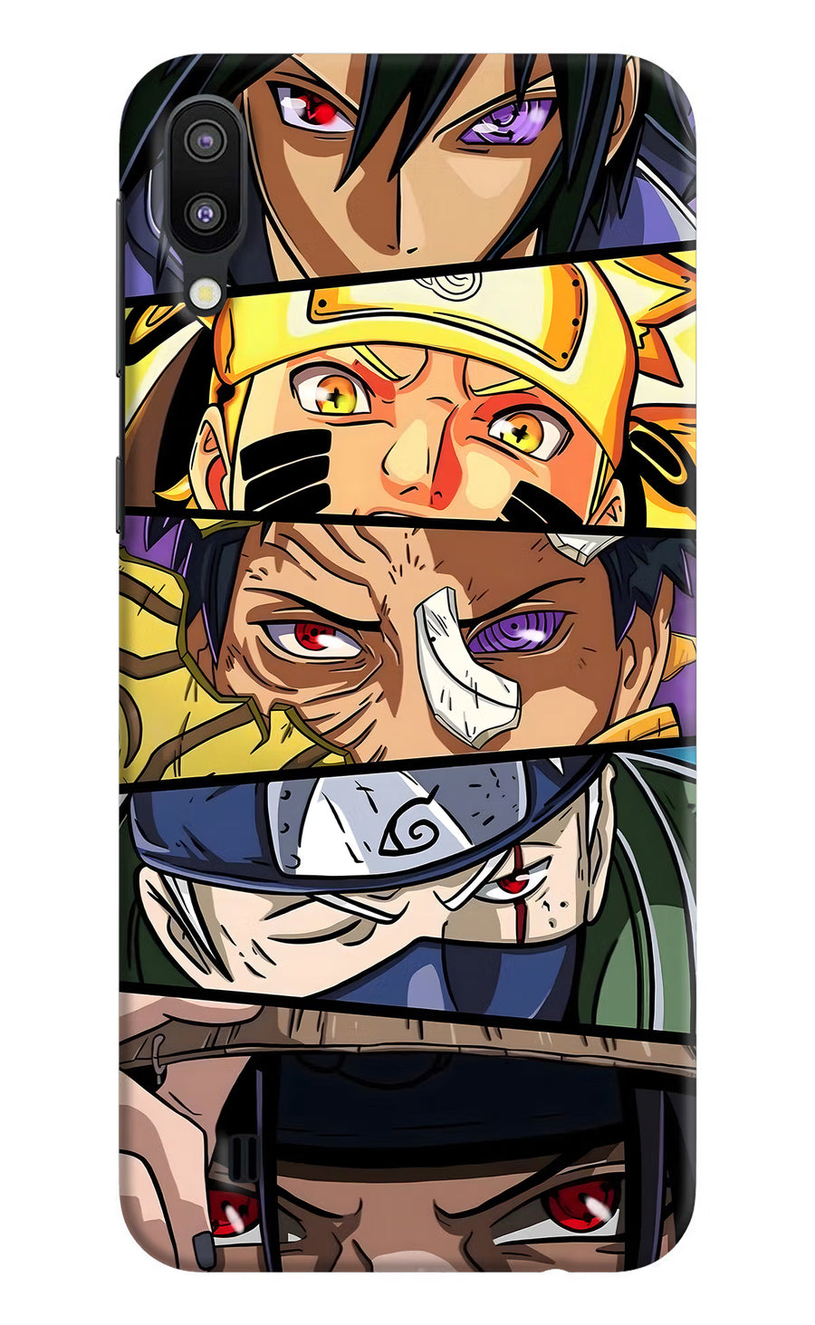 Naruto Character Samsung M10 Back Cover, Hard case