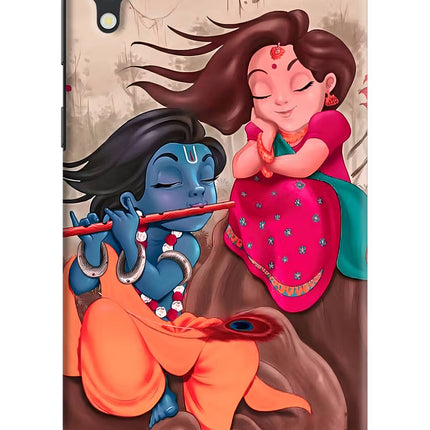 Radhe Krishna Samsung M10 Hard Case Back Cover by Casekaro