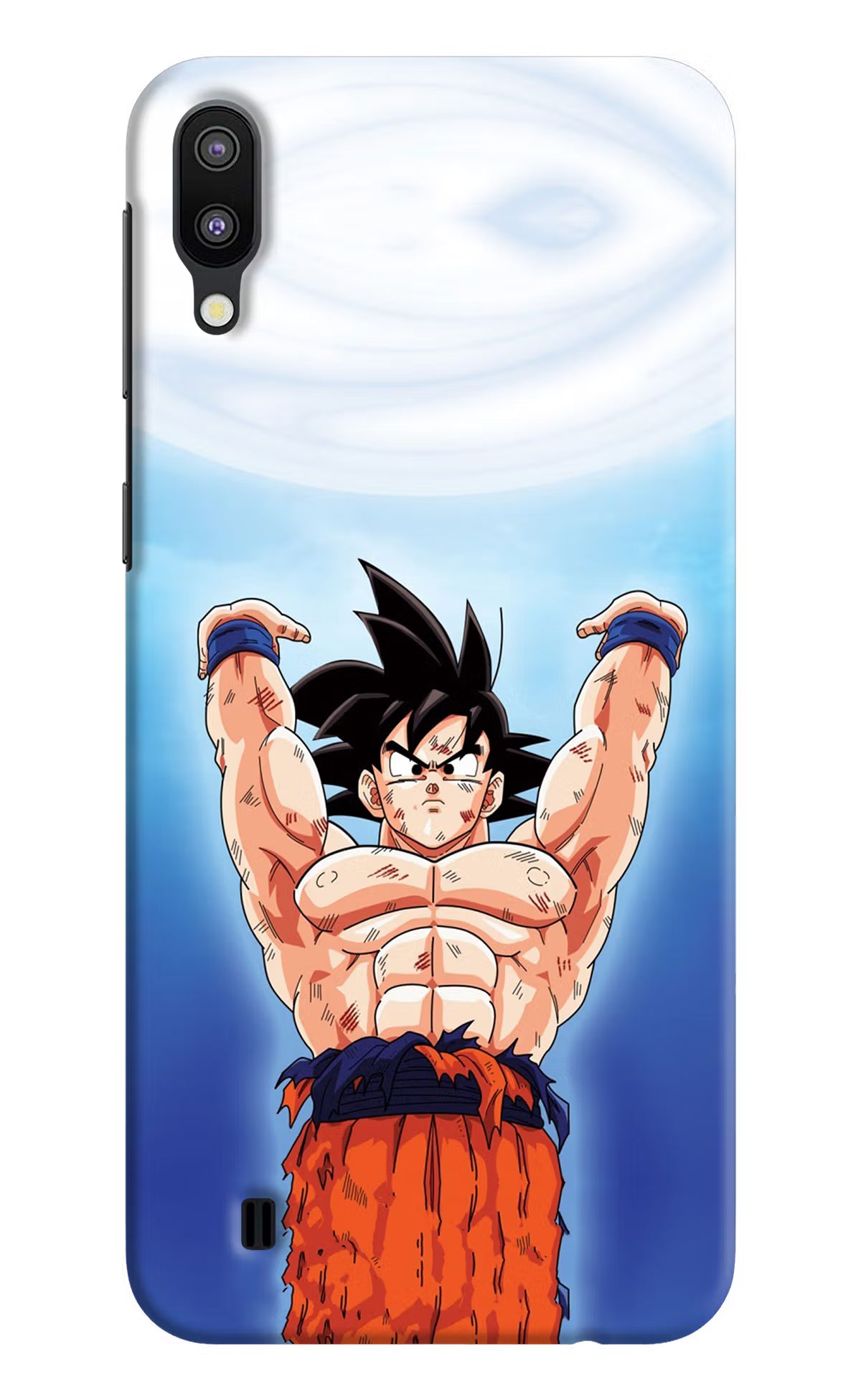 Goku Power Samsung M10 Hard Case Back Cover by Casekaro