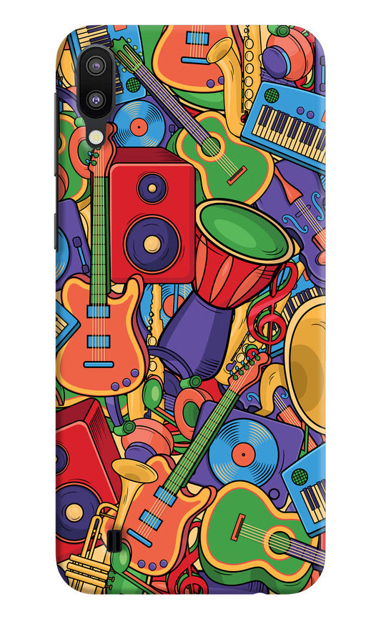 Music Instrument Doodle Samsung M10 Hard Case Back Cover by Casekaro