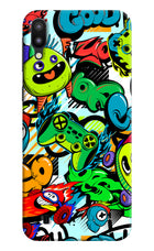 Game Doodle Samsung M10 Hard Case Back Cover by Casekaro
