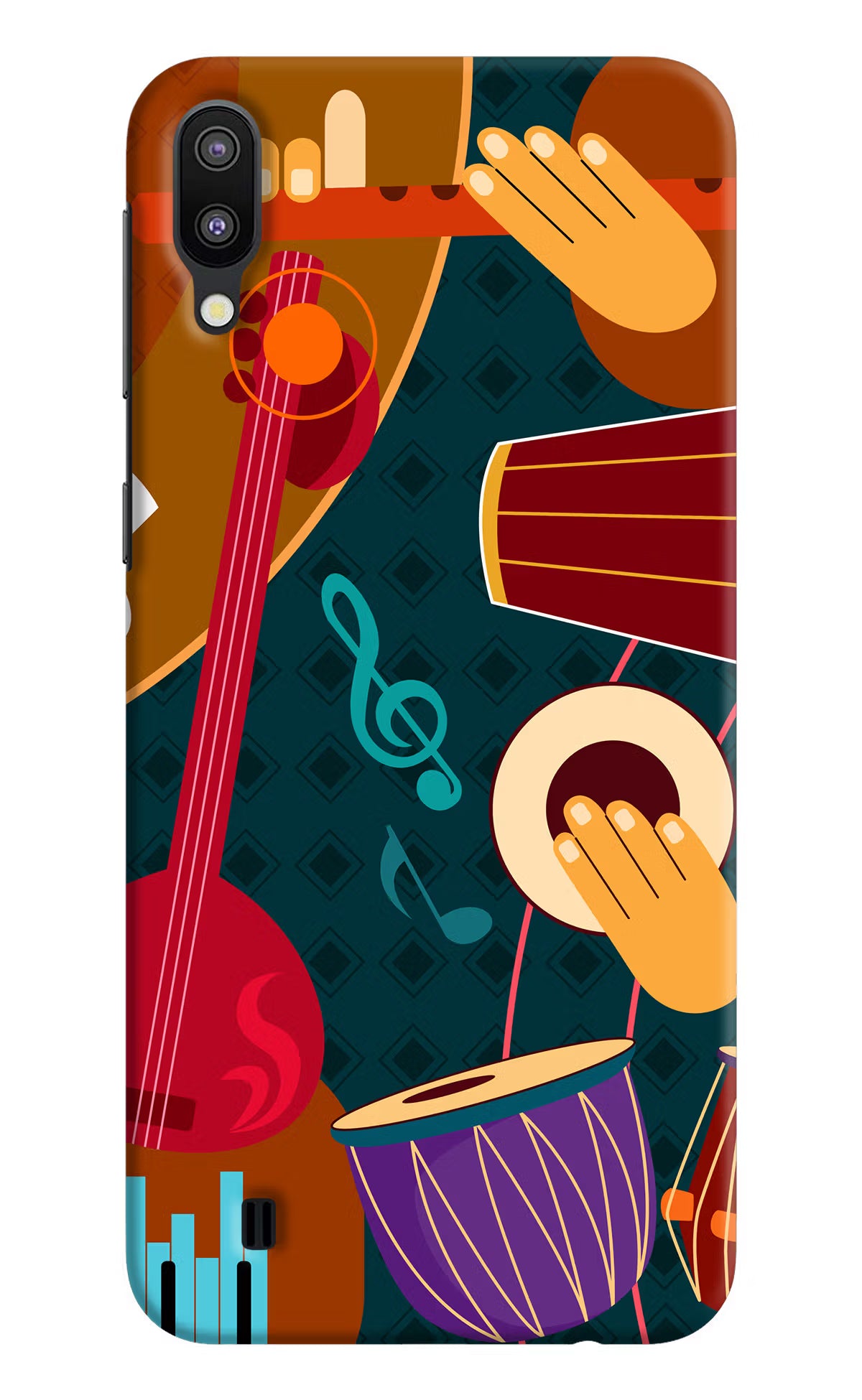 Music Instrument Samsung M10 Hard Case Back Cover by Casekaro