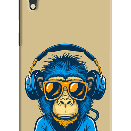Monkey Headphone Samsung M10 Hard Case Back Cover by Casekaro