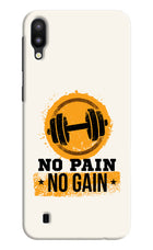No Pain No Gain Samsung M10 Hard Case Back Cover by Casekaro