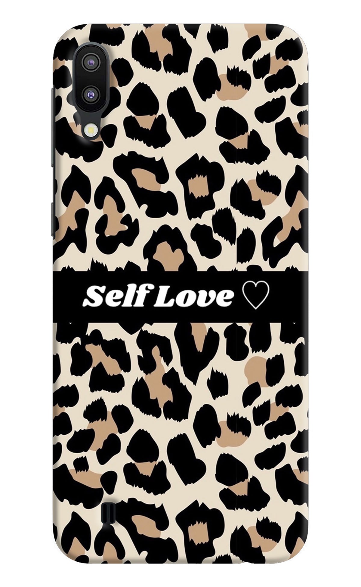 Leopard Print Self Love Samsung M10 Back Cover