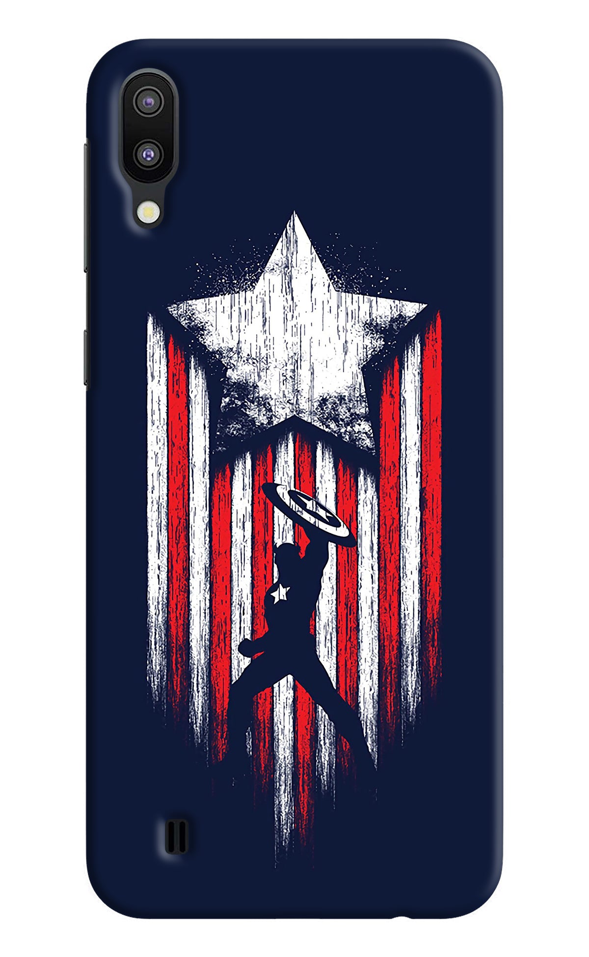 Captain America Marvel Art Samsung M10 Back Cover