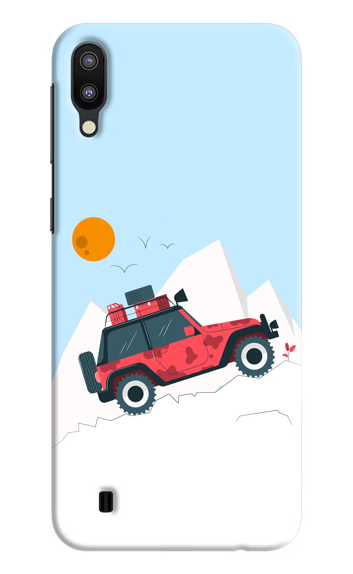 Mountain Trail Beast Samsung M10 Hard Case Back Cover by Casekaro