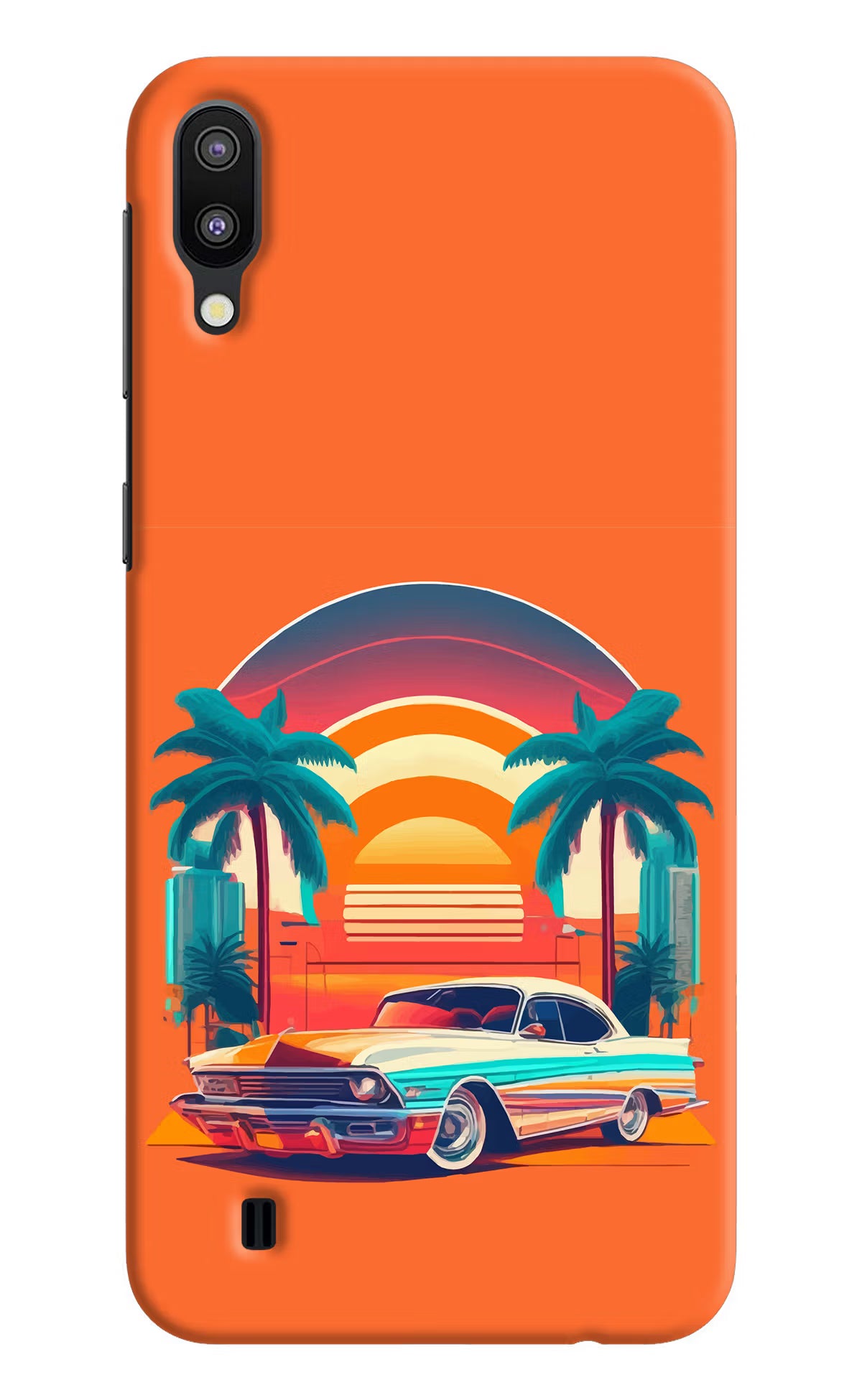 Palm Drive 80s Samsung M10 Hard Case Back Cover by Casekaro