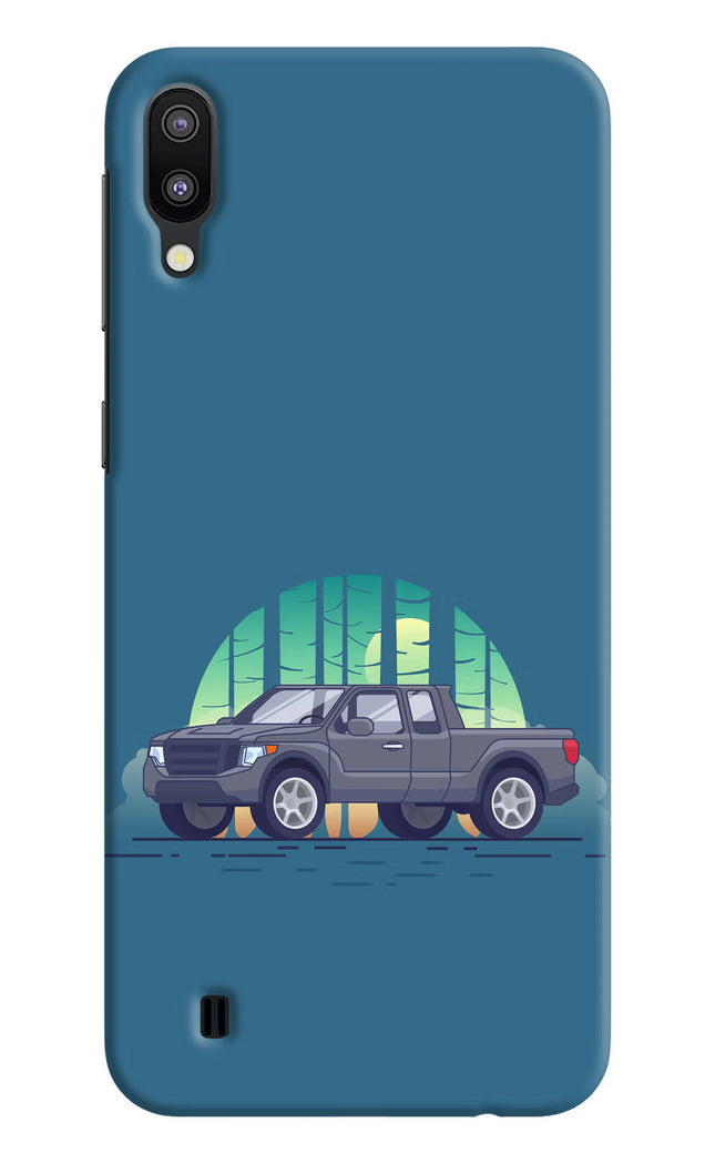 Retro Garage Vibe Samsung M10 Hard Case Back Cover by Casekaro