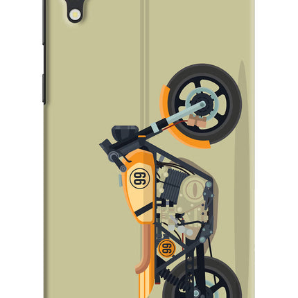 Vertical Speedster Samsung M10 Hard Case Back Cover by Casekaro