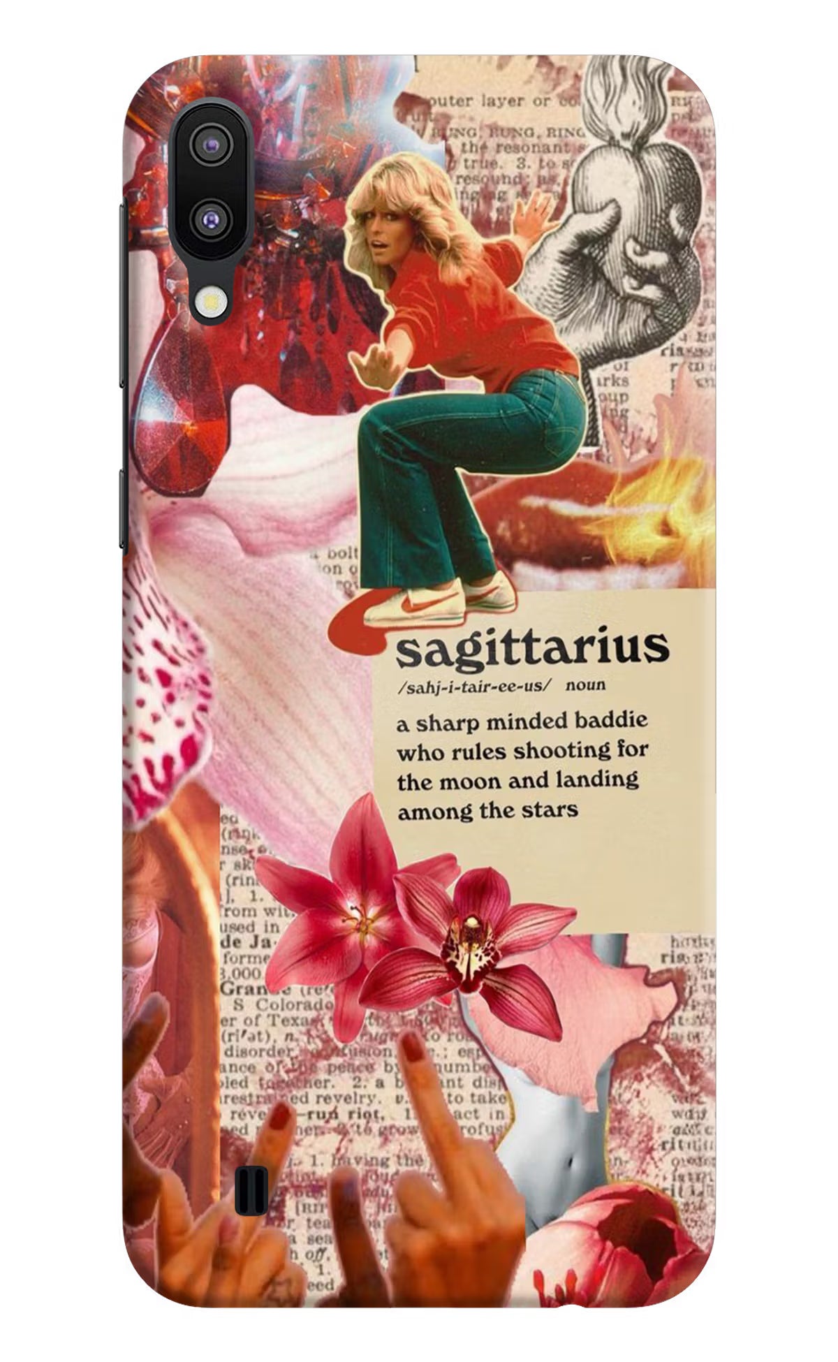 Sagittarius Zodiac Samsung M10 Hard Case Back Cover by Casekaro