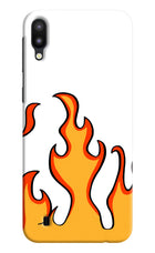 Fired Up – White Samsung M10 Hard Case Back Cover by Casekaro