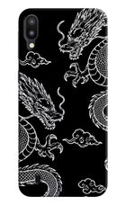 Twin Dragons Samsung M10 Hard Case Back Cover by Casekaro