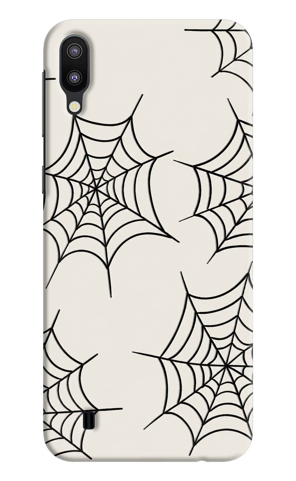 Spider Web Samsung M10 Hard Case Back Cover by Casekaro
