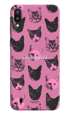 Pink Cats Samsung M10 Hard Case Back Cover by Casekaro