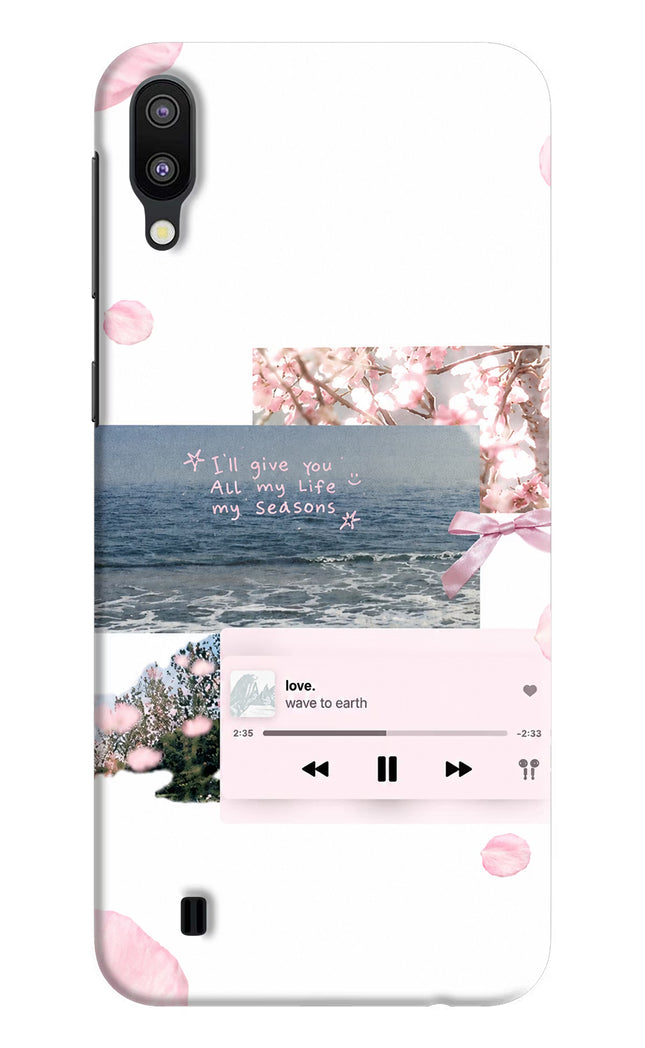 Wave to earth Samsung M10 Hard Case Back Cover by Casekaro