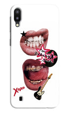 Rockstar Samsung M10 Hard Case Back Cover by Casekaro