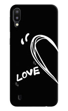 Love Line Samsung M10 Hard Case Back Cover by Casekaro