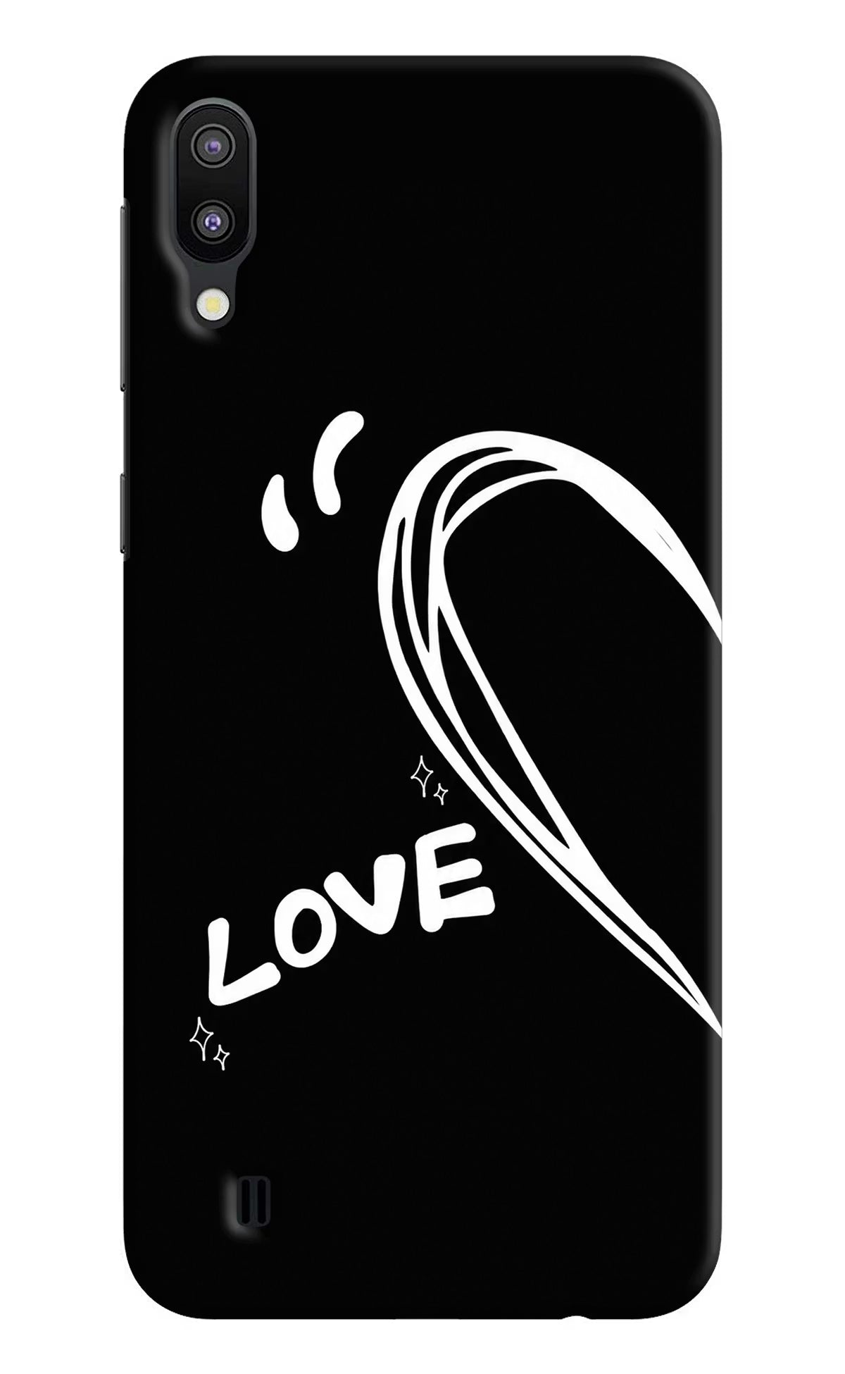 Love Line Samsung M10 Back Cover