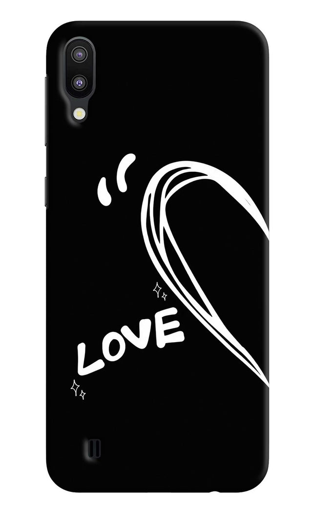Love Line Samsung M10 Hard Case Back Cover by Casekaro