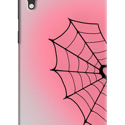 Pink Web Samsung M10 Hard Case Back Cover by Casekaro