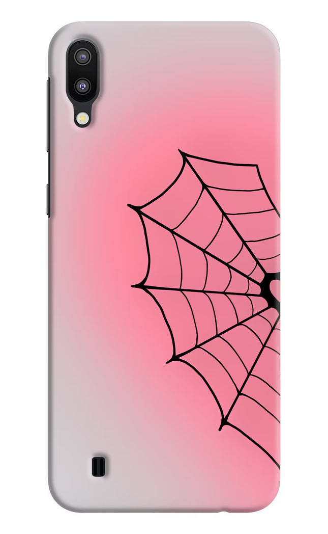 Pink Web Samsung M10 Hard Case Back Cover by Casekaro