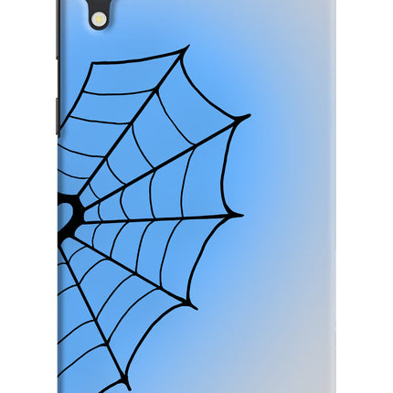 Blue Web Samsung M10 Hard Case Back Cover by Casekaro