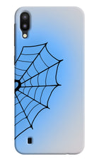 Blue Web Samsung M10 Hard Case Back Cover by Casekaro