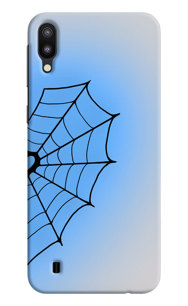 Blue Web Samsung M10 Hard Case Back Cover by Casekaro