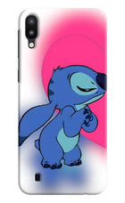 Stitch Hug Samsung M10 Hard Case Back Cover by Casekaro