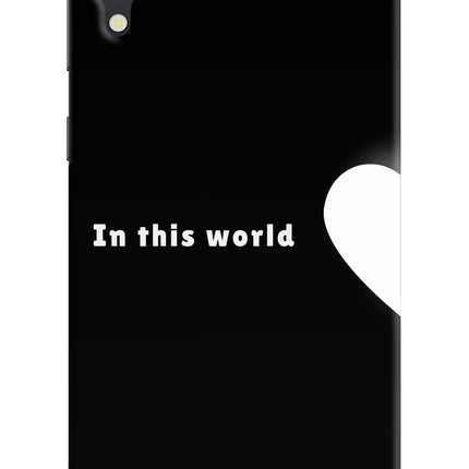This World Samsung M10 Hard Case Back Cover by Casekaro