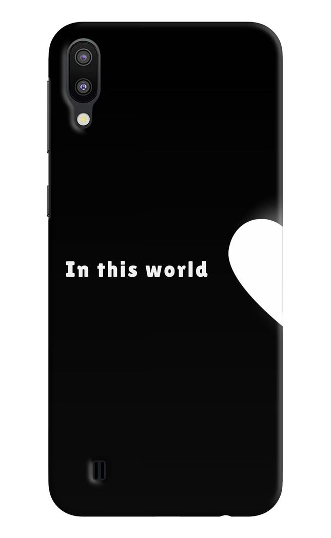 This World Samsung M10 Hard Case Back Cover by Casekaro