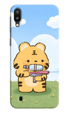Tiger Treat Samsung M10 Hard Case Back Cover by Casekaro