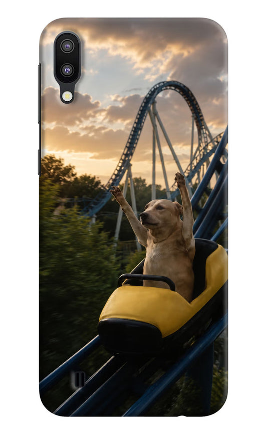 Rollercoaster Dog Samsung M10 Hard Case Back Cover by Casekaro