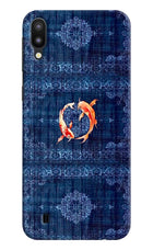 Koi Blue Samsung M10 Back Cover