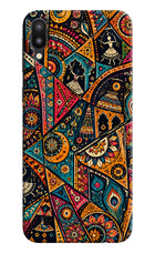 Folk Print Samsung M10 Back Cover