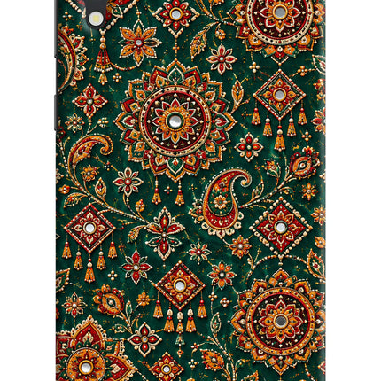 Green Pataka Samsung M10 Hard Case Back Cover by Casekaro