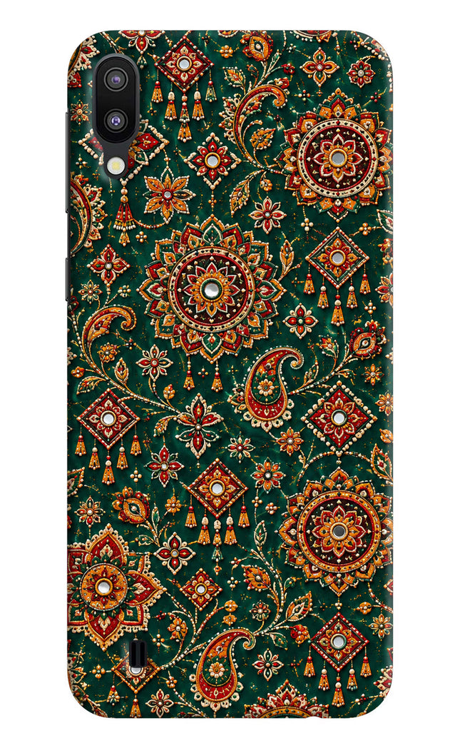 Green Pataka Samsung M10 Hard Case Back Cover by Casekaro