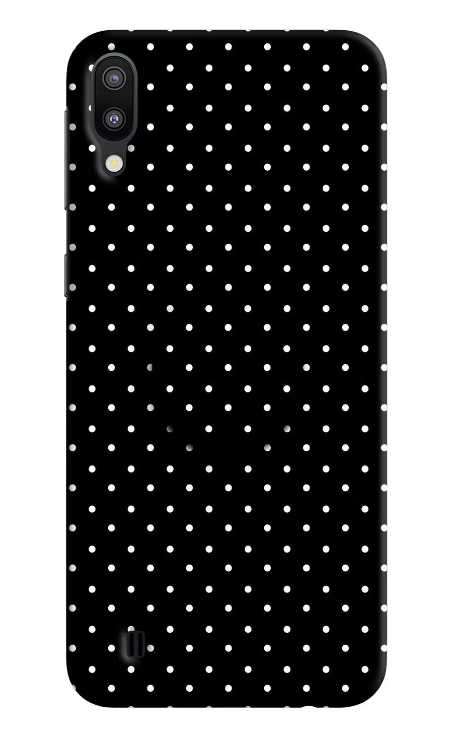 White Dots Samsung M10 Pop Case, Hard case