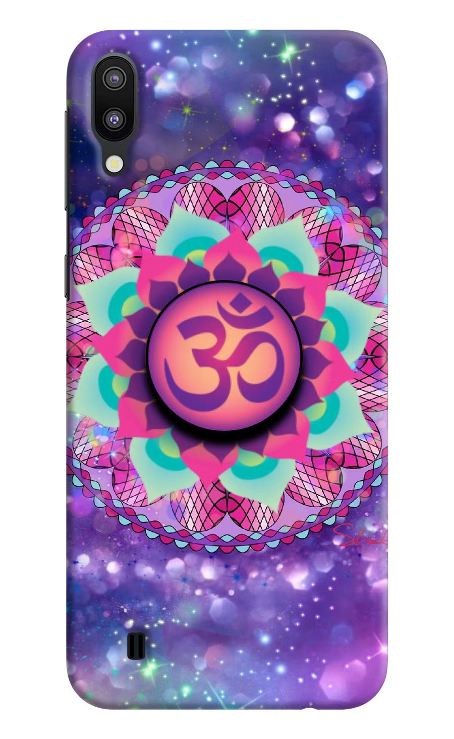 Om Purple Samsung M10 Pop Case, Hard case