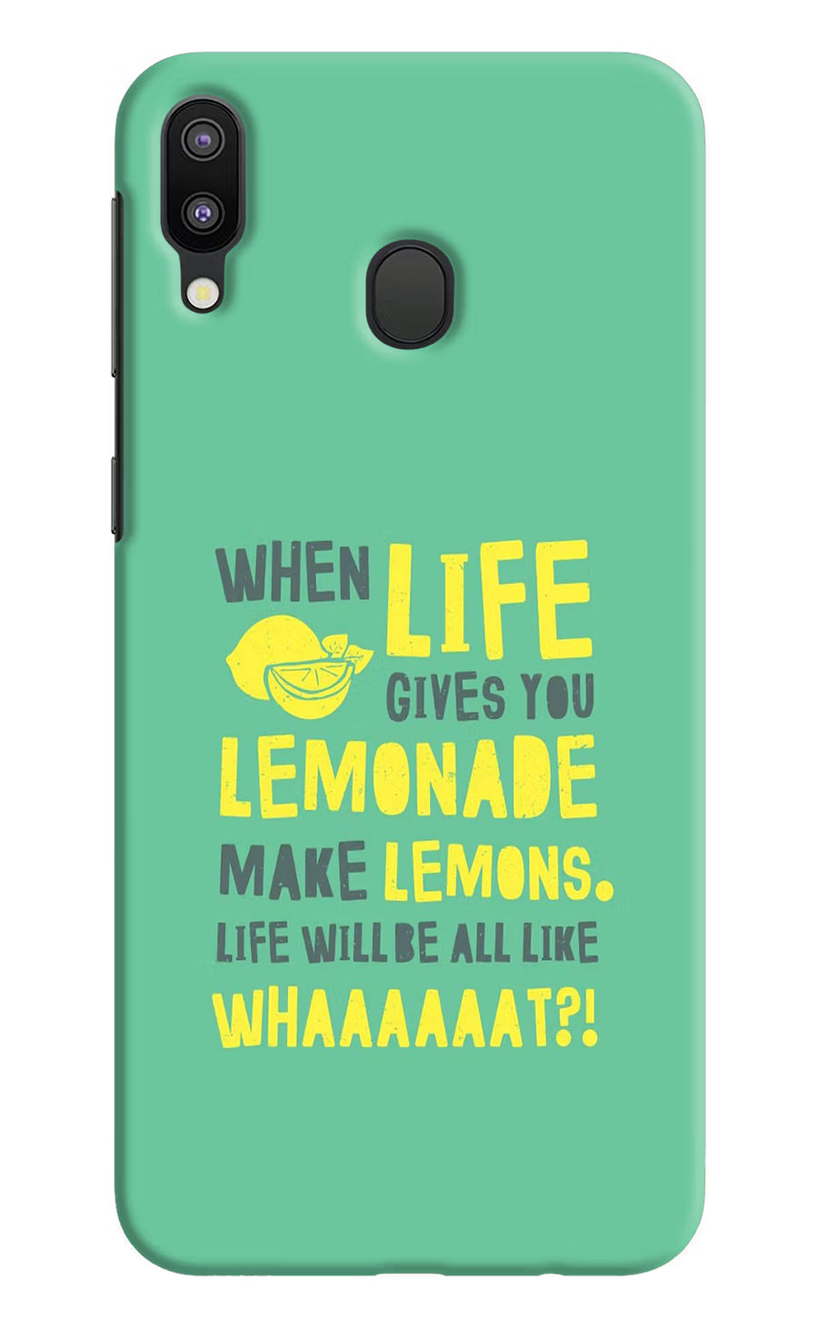 Quote Samsung M20 Back Cover, Hard case