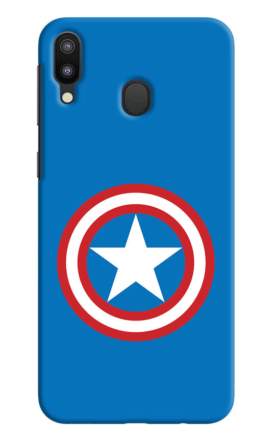 Captain America Logo Samsung M20 Hard Case Back Cover by Casekaro