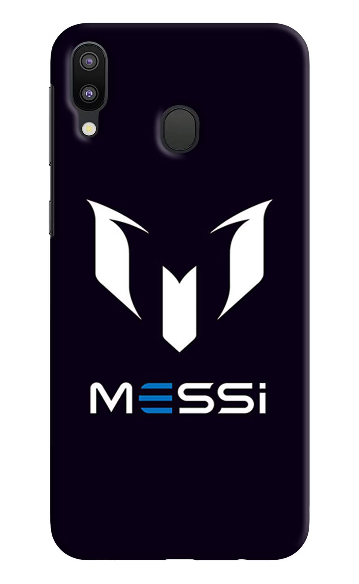Messi Logo Samsung M20 Hard Case Back Cover by Casekaro