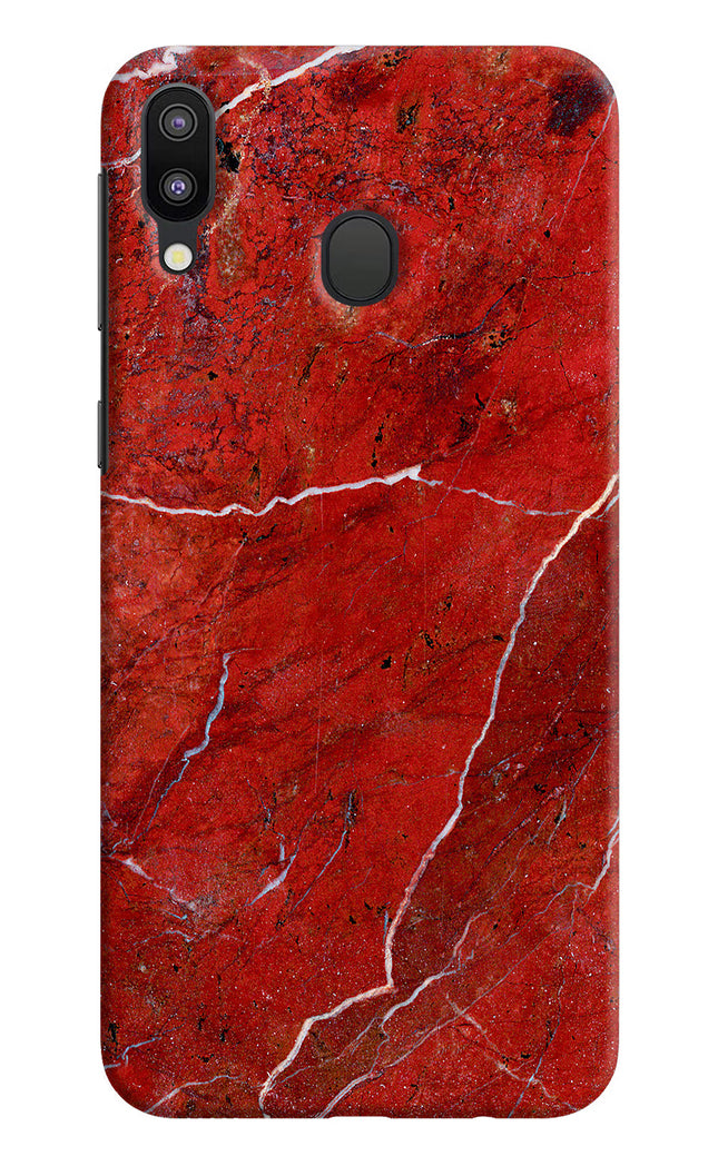 Red Marble Design Samsung M20 Hard Case Back Cover by Casekaro