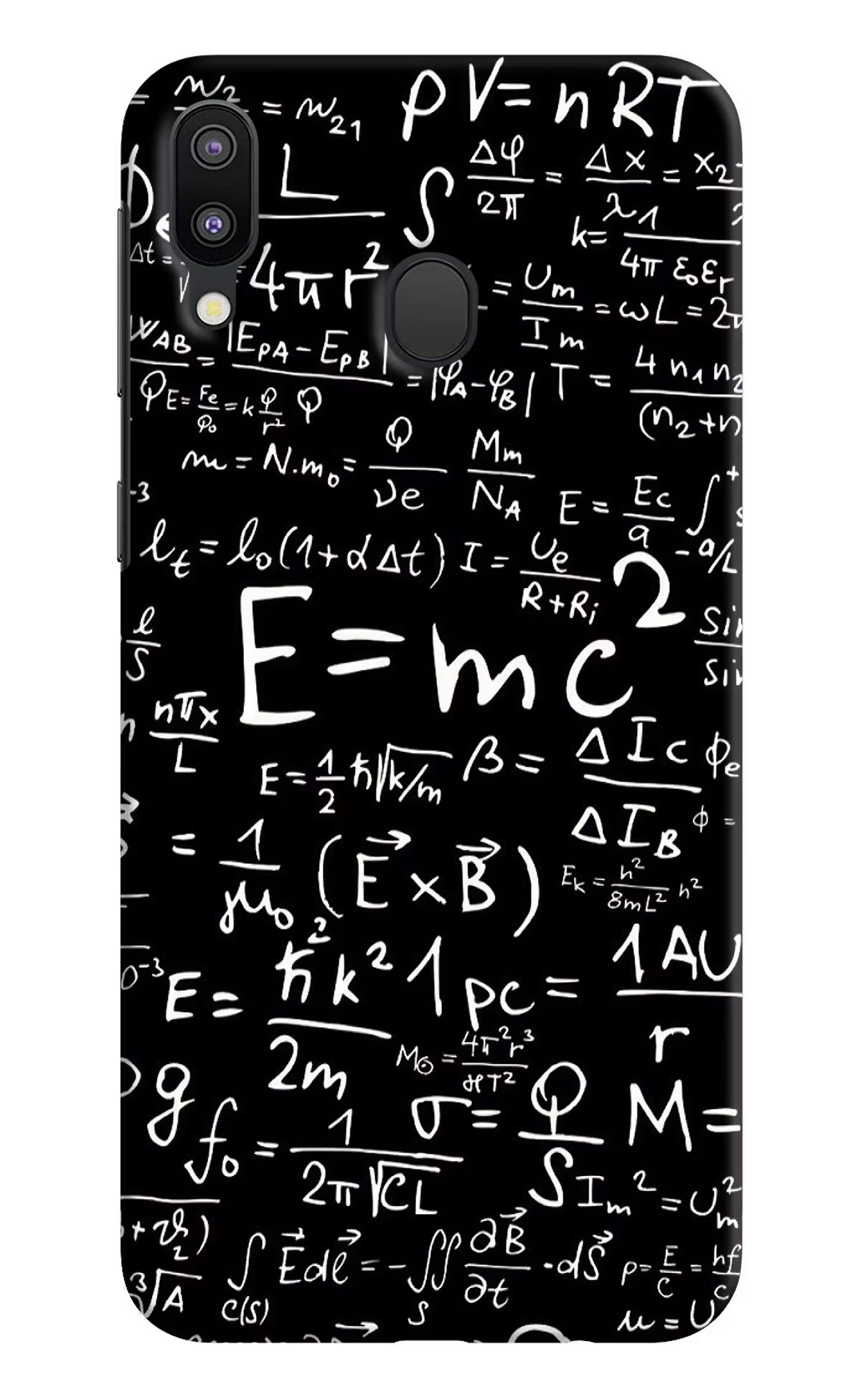 Physics Formula Samsung M20 Hard Case Back Cover by Casekaro