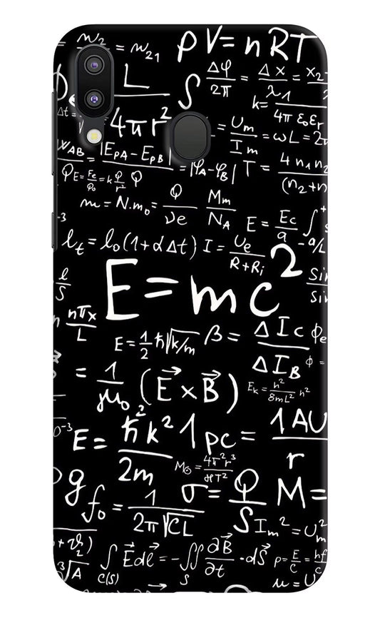 Physics Formula Samsung M20 Hard Case Back Cover by Casekaro