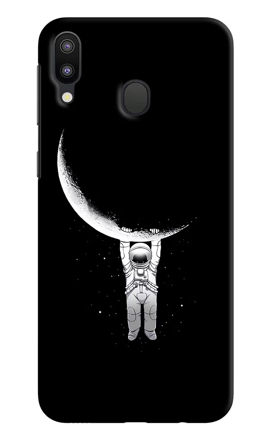 Moon Space Samsung M20 Back Cover, Hard case