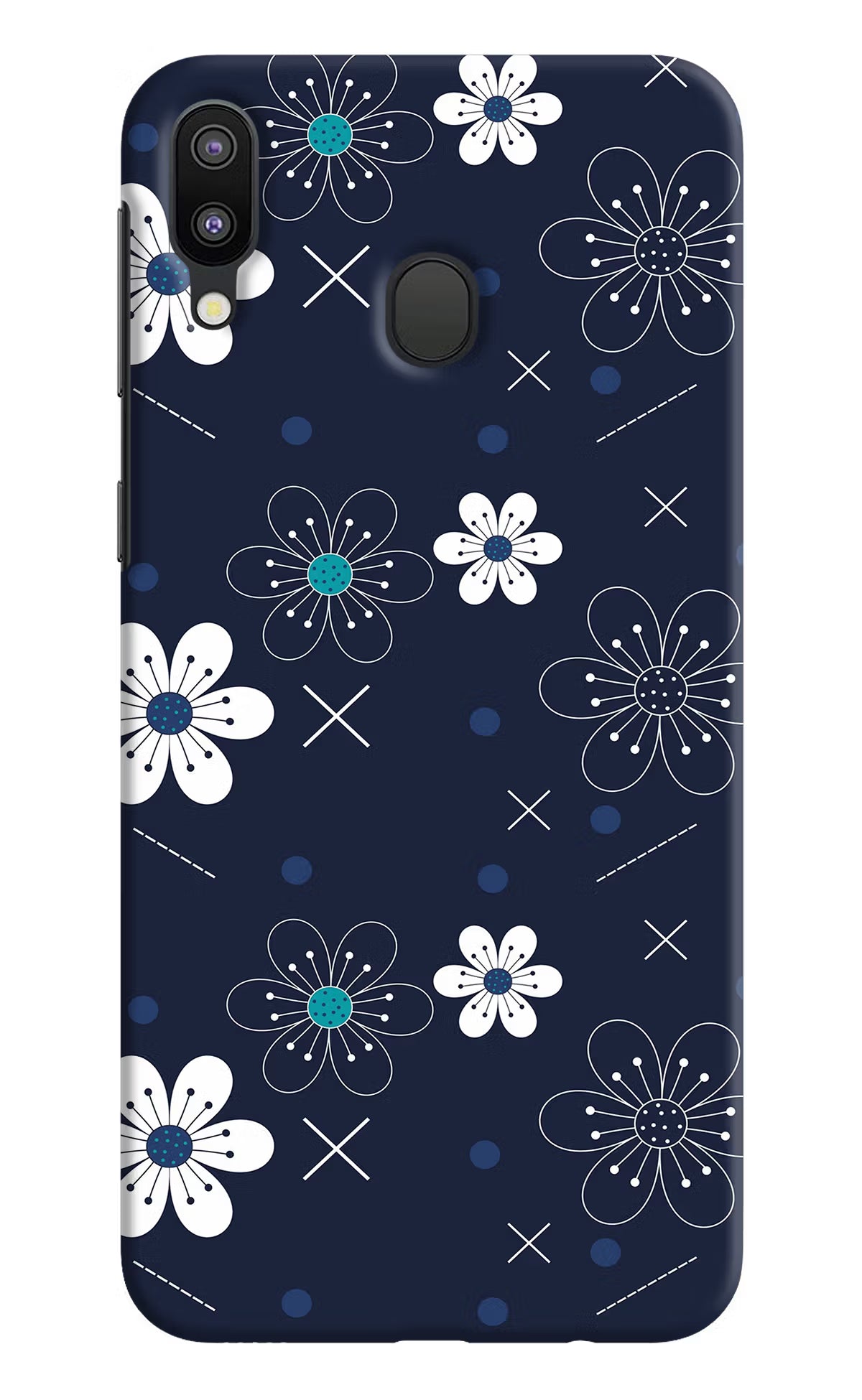 Flowers Samsung M20 Hard Case Back Cover by Casekaro