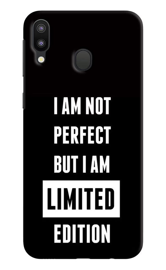 I Am Not Perfect But I Am Limited Edition Samsung M20 Hard Case Back Cover by Casekaro