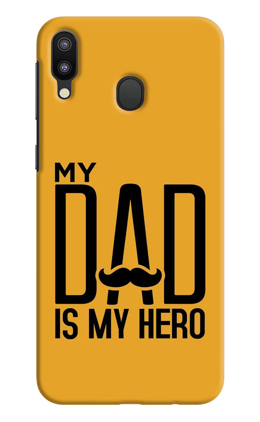 My Dad Is My Hero Samsung M20 Hard Case Back Cover by Casekaro